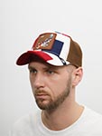 Бейсболка GOORIN BROTHERS арт. 101-1102 (белый / коричневый / бордовый)